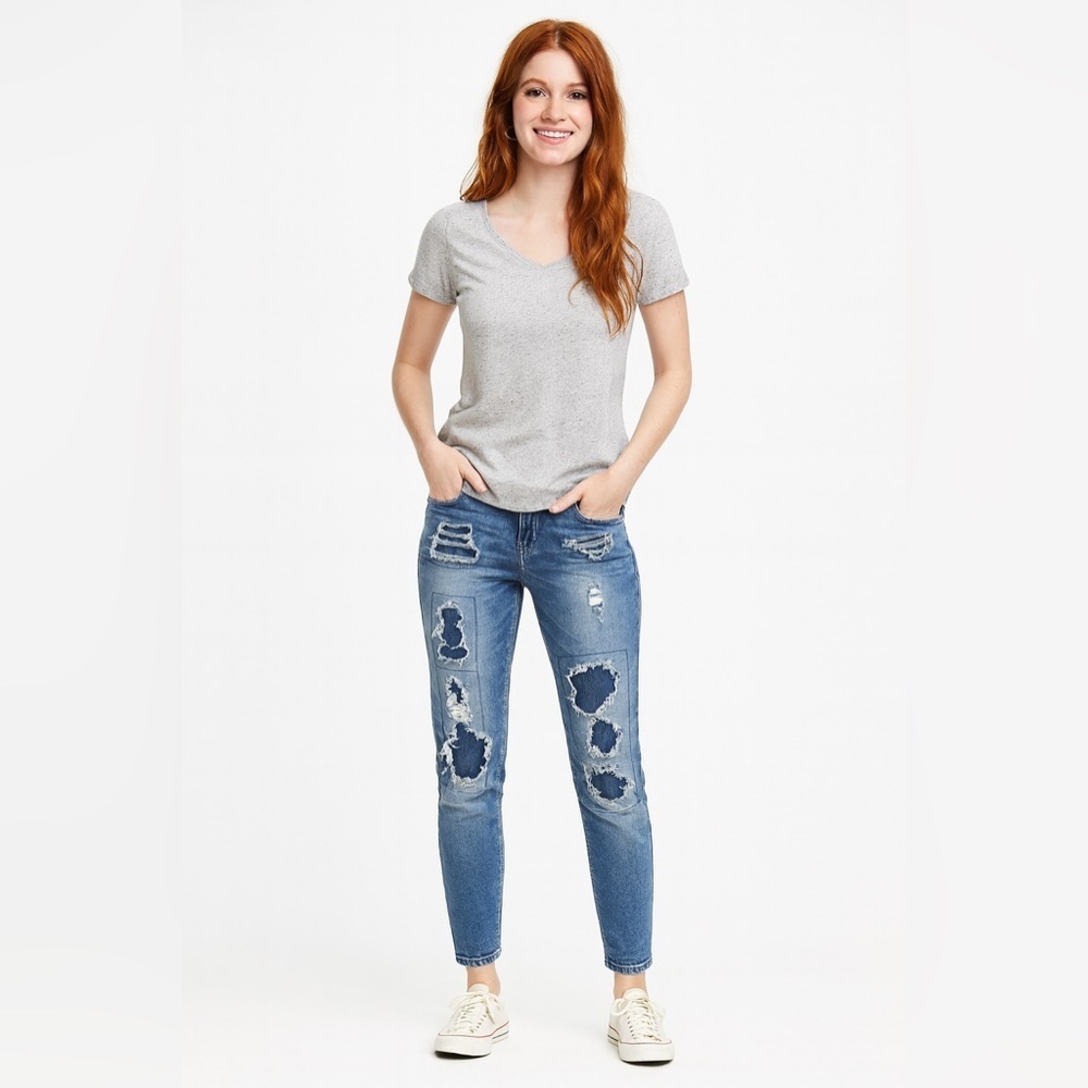 Twenty One Black Distressed Jeans Womens Size 5/6